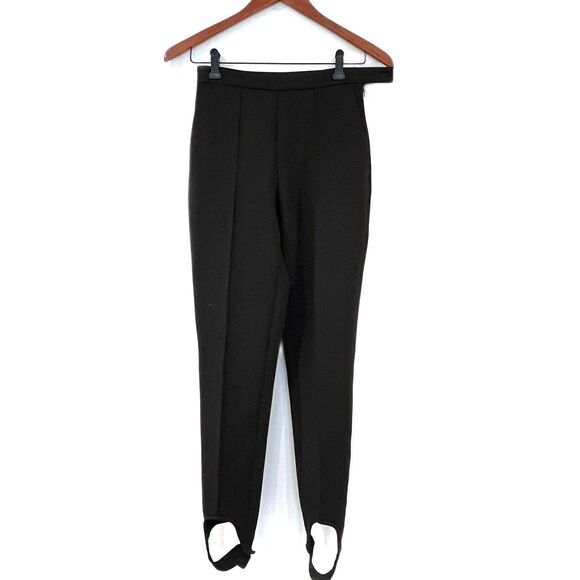 Baum Und Pferdgarten Black Stirrup Pants Front Seams XS - Picture 1 of 7